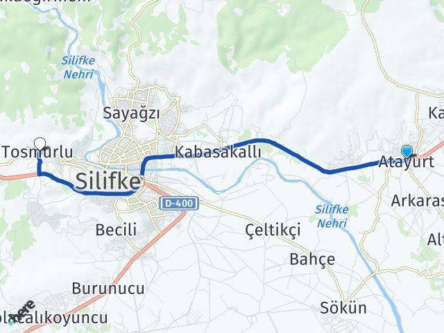 Atayurt Tosmurlu Arası Kaç Km - Yol Tarifi