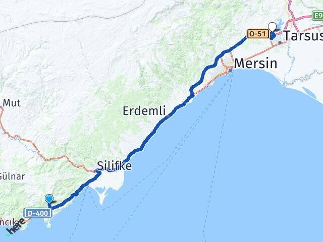Işıklı Tarsus Üniversitesi Arası Kaç Km - Yol Tarifi