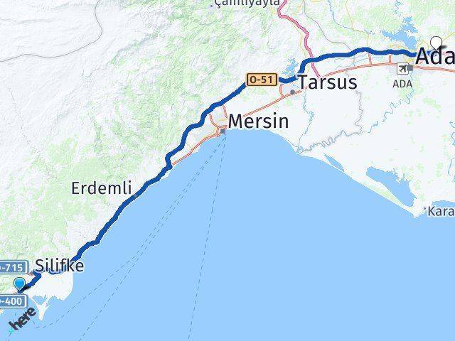 Taşucu Sarıçam Arası Kaç Km - Yol Tarifi