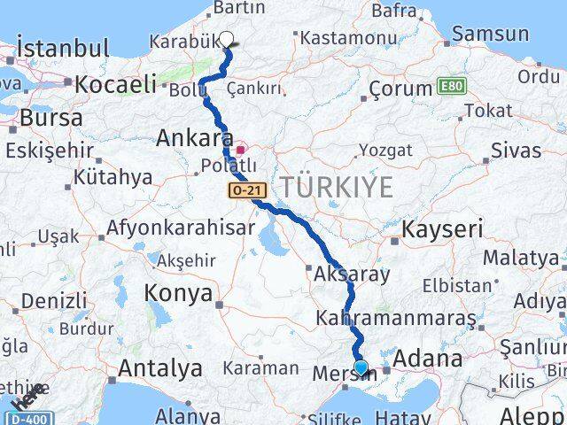 Tarsus Karabük Arası Kaç Km - Yol Tarifi