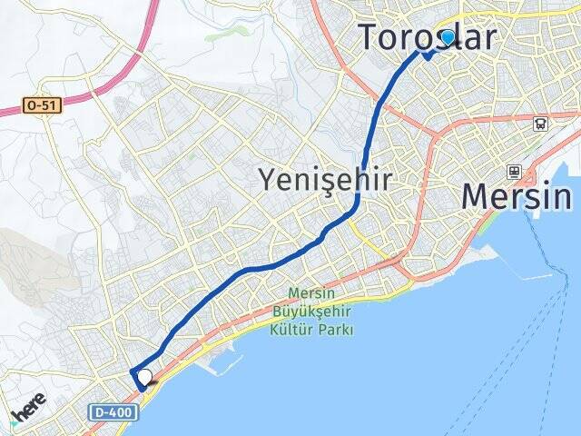 Tozkoparan Mersin Üniversitesi Arası Kaç Km - Yol Tarifi