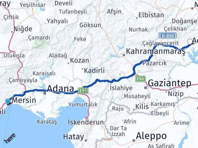 Yenişehir Adıyaman Arası Kaç Km - Yol Tarifi