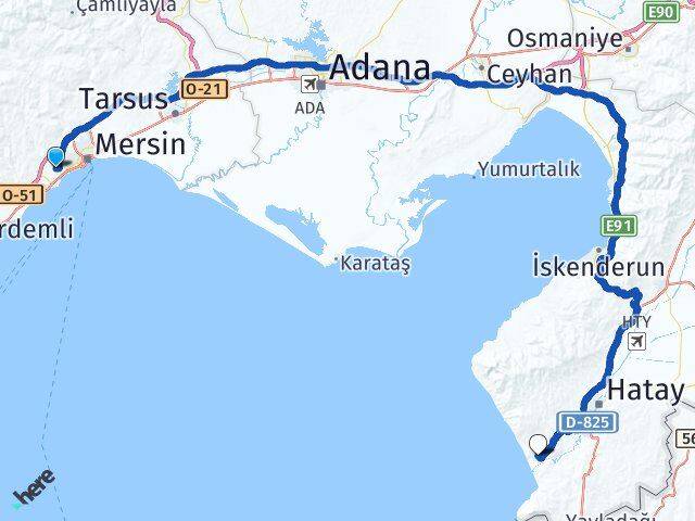 Çiftlikköy Samandağ Arası Kaç Km - Yol Tarifi