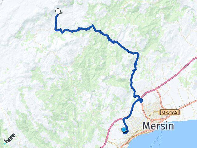 Mersin Yenişehir Çiftlikköy Toroslar Arası Kaç Km - Yol Haritası