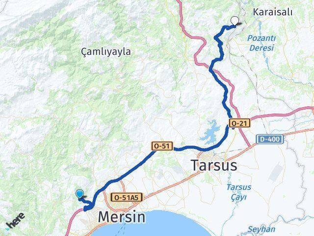 Emirler Tarsus Arası Kaç Km - Yol Tarifi