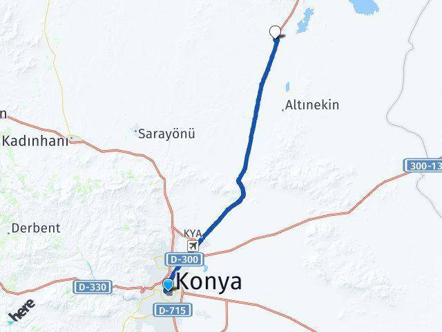 Mevlana Müzesi Cihanbeyli Arası Kaç Km - Yol Tarifi