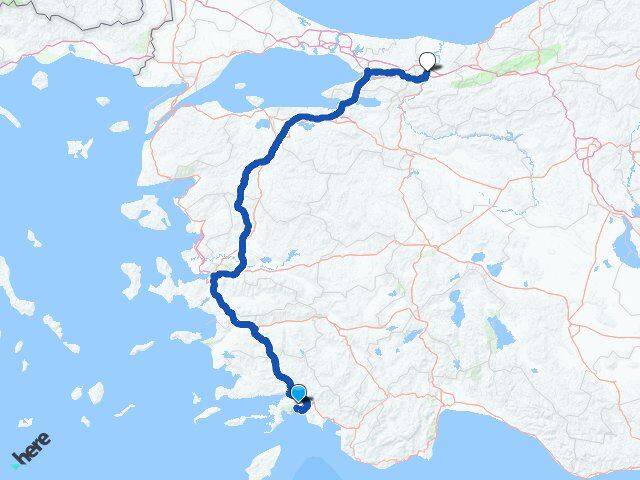 Muğla Adapazarı Sakarya Arası Kaç Km - Yol Haritası