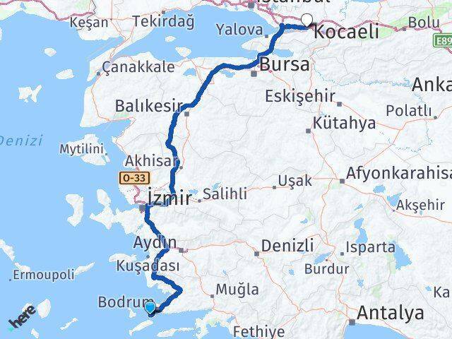 Akyarlar İzmit Arası Kaç Km - Yol Tarifi