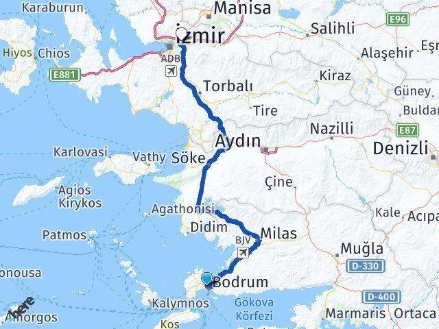 Cevat Şakir Bornova Arası Kaç Km - Yol Tarifi
