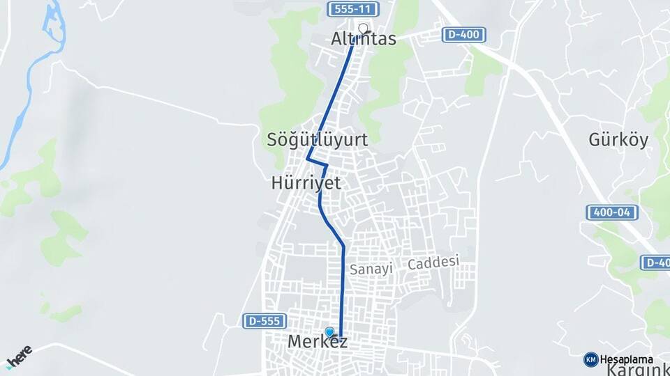 Muğla Dalaman Altıntas Dalaman Arası Kaç Km - Yol Haritası