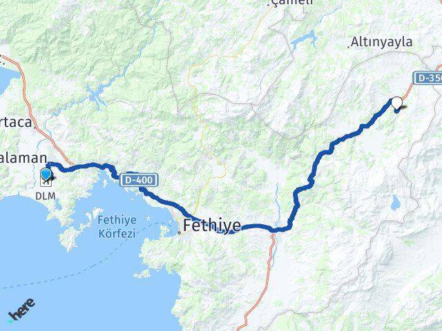 Muğla Dalaman Havalimanı Seydikemer Arası Kaç Km - Yol Tarifi