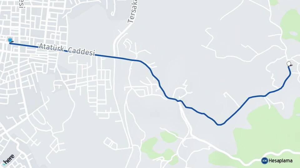 Muğla Dalaman Kargınkürü Dalaman Arası Kaç Km - Yol Haritası