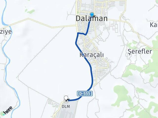 Dalaman Muğla Dalaman Havalimanı Arası Kaç Km - Yol Tarifi