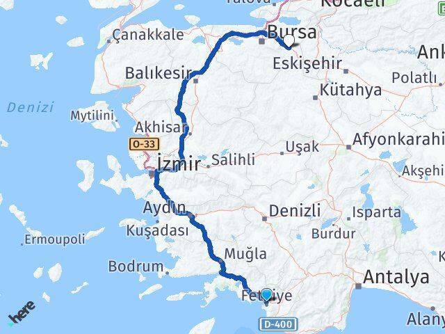 Akarca İnegöl Arası Kaç Km - Yol Tarifi