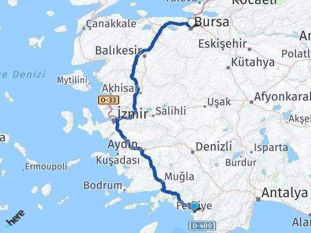 Babataşı Bursa Arası Kaç Km - Yol Tarifi
