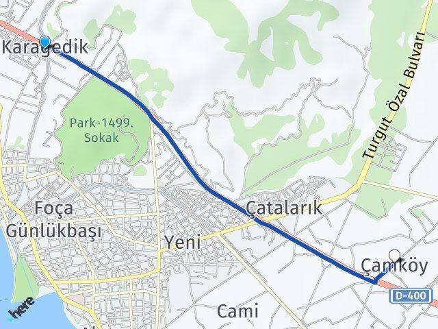 Karagedik Çamköy Arası Kaç Km - Yol Tarifi