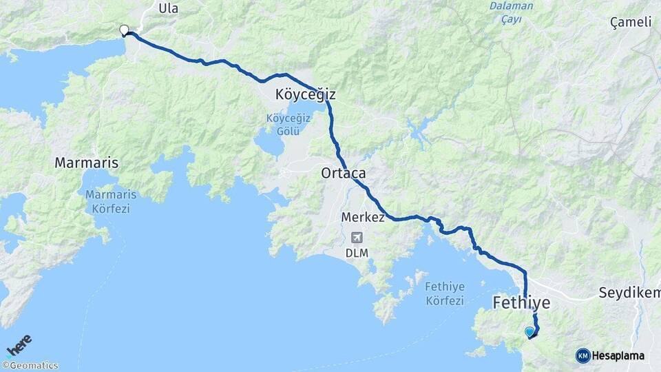 Ölüdeniz Akyaka Arası Kaç Km - Yol Tarifi