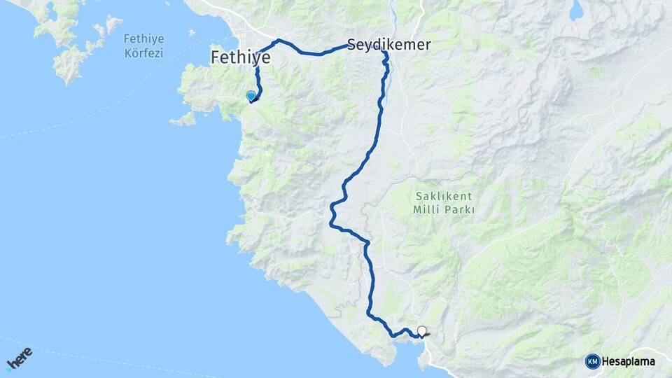 Ölüdeniz Kalkan Arası Kaç Km - Yol Tarifi