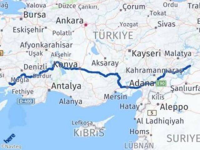Muğla Gerger Arası Kaç Km - Yol Tarifi