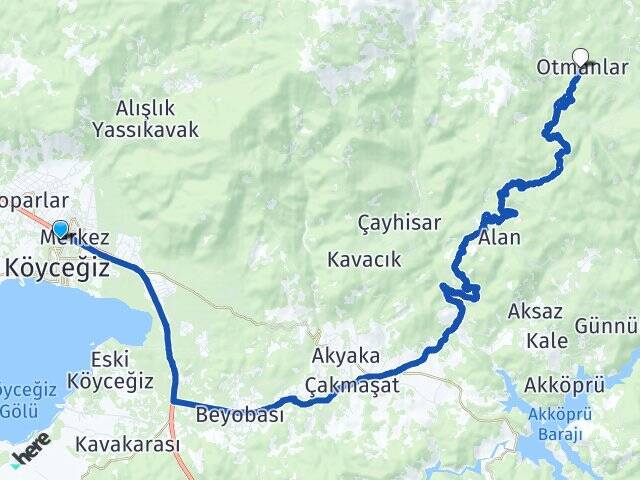 Gelişim Otmanlar Arası Kaç Km - Yol Tarifi