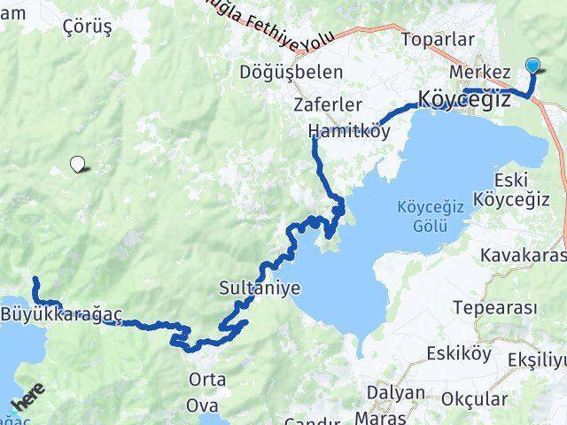 Yangı Muğla Arası Kaç Km - Yol Tarifi