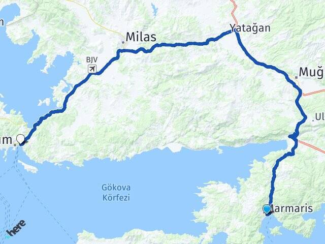Çıldır Bodrum Otogarı Arası Kaç Km - Yol Tarifi