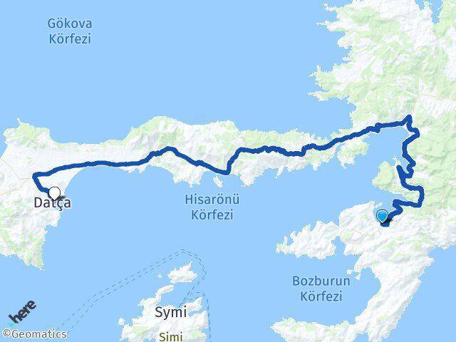 Selimiye Datça Arası Kaç Km - Yol Tarifi