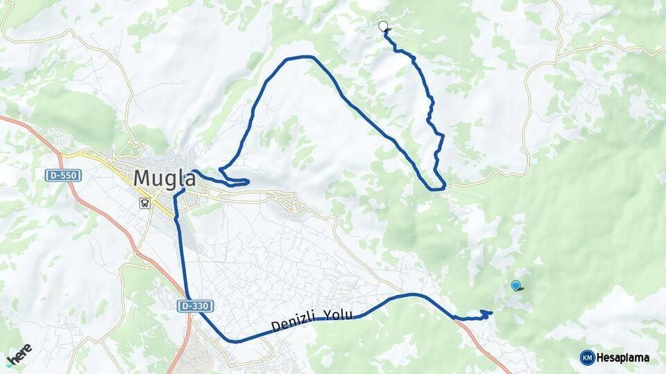 Muğla Menteşe Arası Kaç Km - Yol Haritası