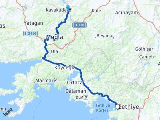 Çamoluk Fethiye Arası Kaç Km - Yol Tarifi