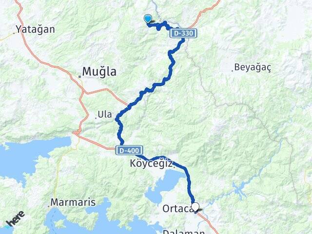 Kuzluk Ortaca Otogarı Arası Kaç Km - Yol Tarifi