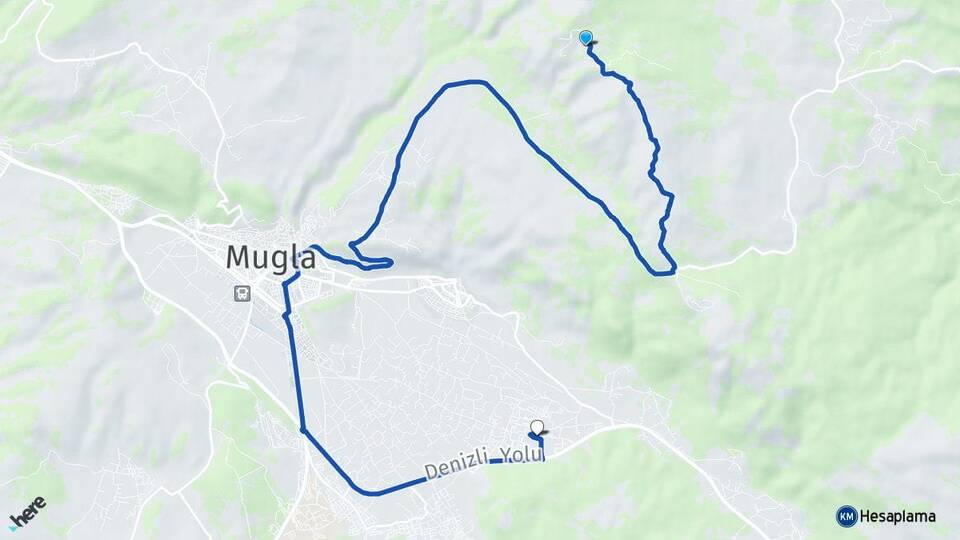 Muğla Menteşe Ortaköy Menteşe Arası Kaç Km - Yol Haritası