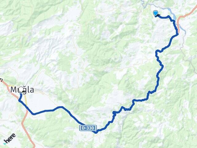 Taşlı Muğla Otogarı Arası Kaç Km - Yol Tarifi