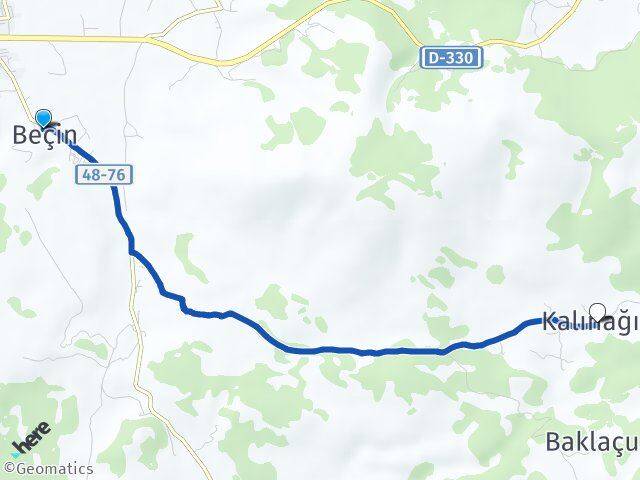 Beçin Kalınağıl Arası Kaç Km - Yol Tarifi