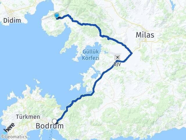 Bozbük Bodrum Otogarı Arası Kaç Km - Yol Tarifi