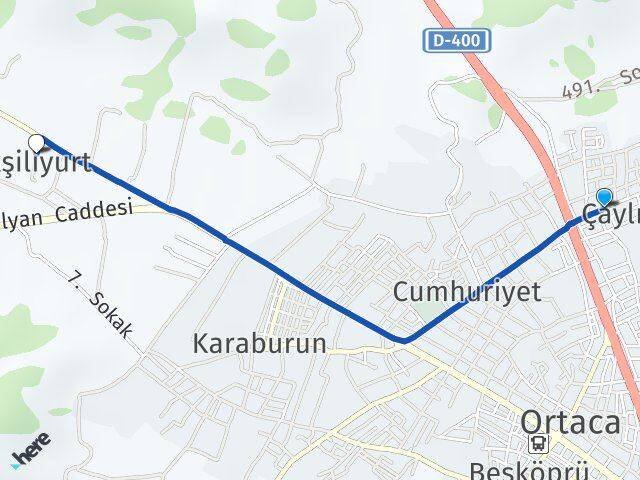 Çaylı Ekşiliyurt Arası Kaç Km - Yol Tarifi