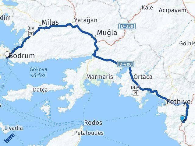 Arifler Bodrum Arası Kaç Km - Yol Tarifi