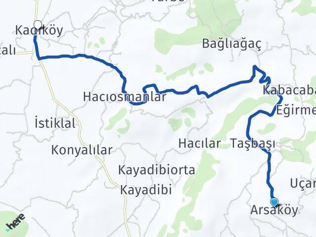 Arsaköy Kadıköy Arası Kaç Km - Yol Tarifi