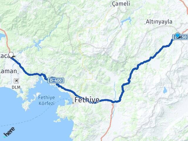 Bekçiler Ortaca Otogarı Arası Kaç Km - Yol Tarifi