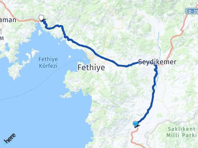 Eşen Göcek Arası Kaç Km - Yol Tarifi