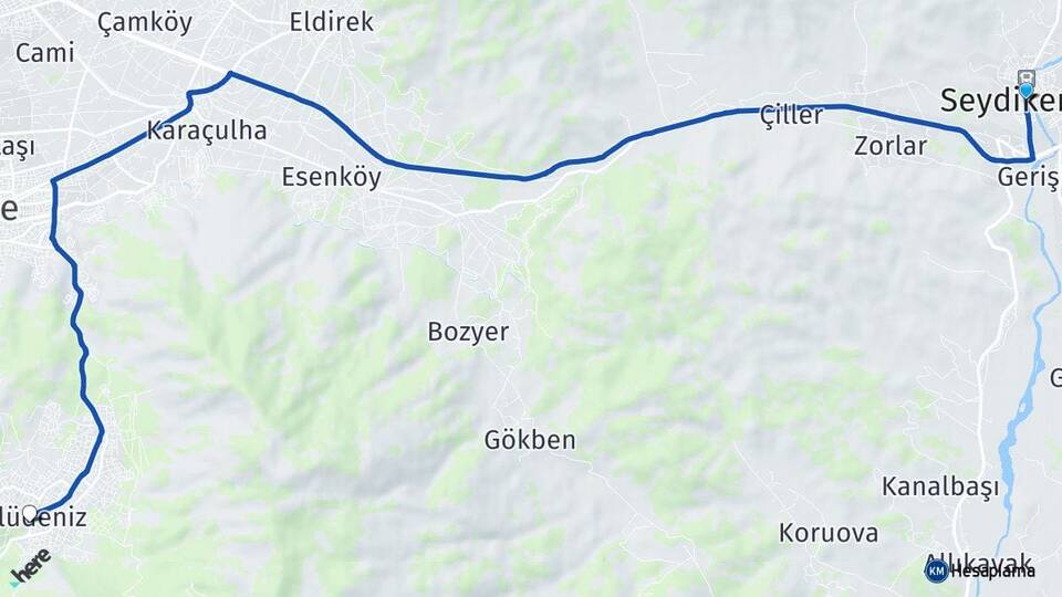 Muğla Seydikemer Ölüdeniz Fethiye Arası Kaç Km - Yol Haritası