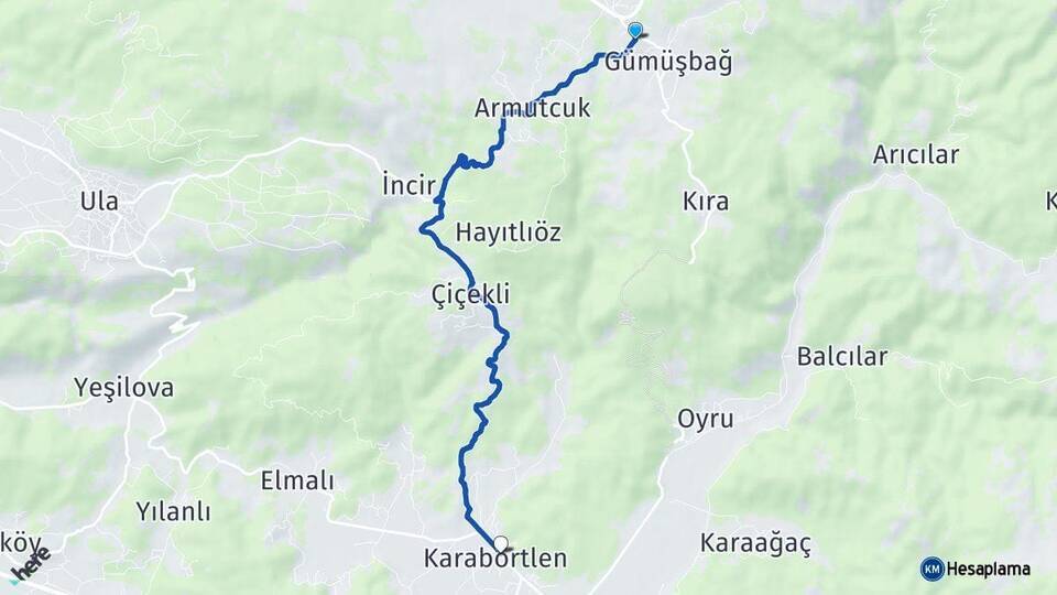 Gölcük Karabörtlen Arası Kaç Km - Yol Tarifi