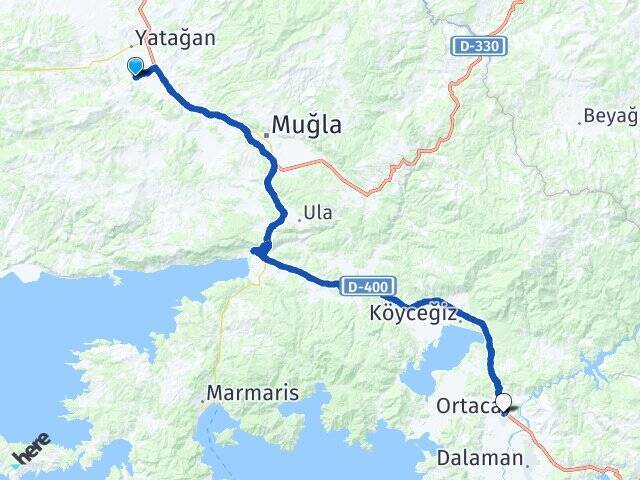Bozüyük Ortaca Otogarı Arası Kaç Km - Yol Tarifi
