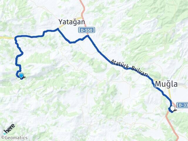 Çamlıca Sıtkı Koçman Üniversitesi Arası Kaç Km - Yol Tarifi