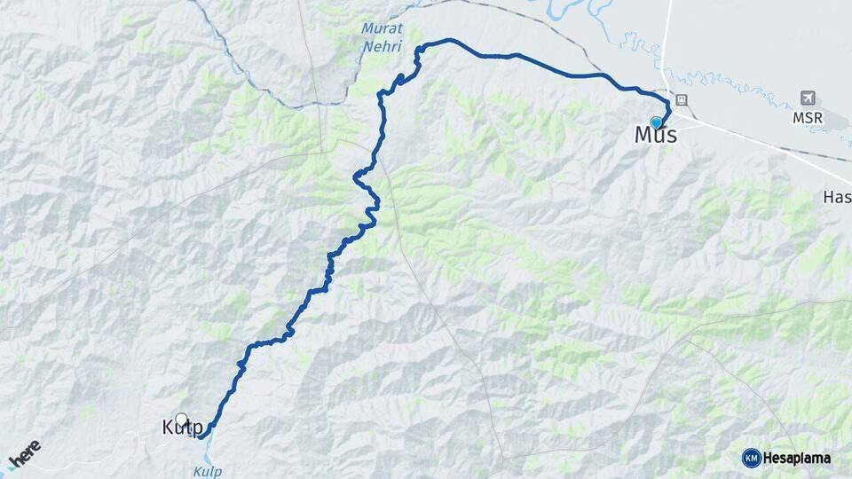 Muş Kulp Diyarbakır Arası Kaç Km - Yol Haritası