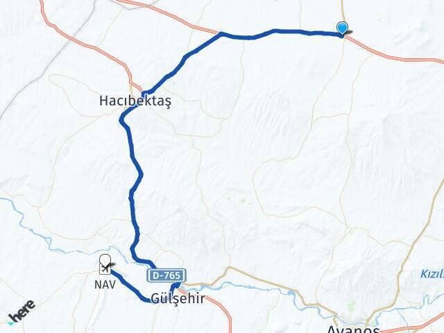 Topaklı Kapadokya Havalimanı Arası Kaç Km - Yol Tarifi