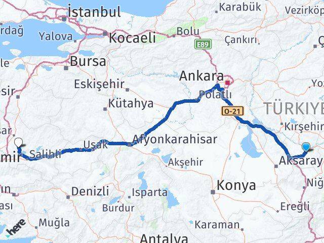 Nevşehir Gölmarmara Manisa Arası Kaç Km - Yol Haritası
