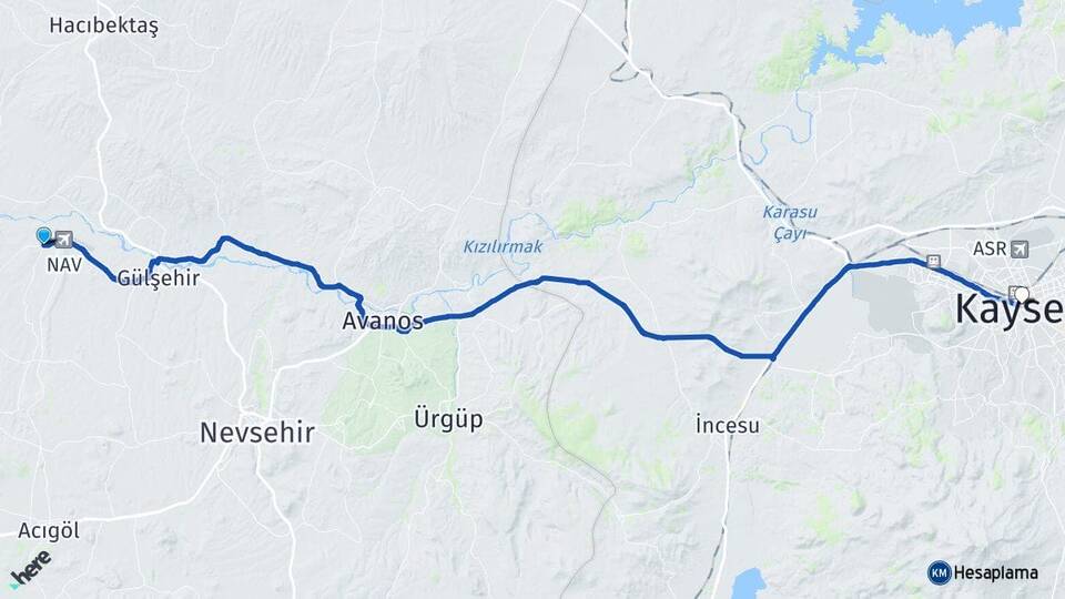 Tuzköyü Kayseri Arası Kaç Km - Yol Tarifi