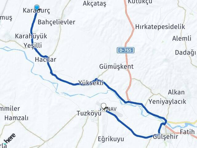 Karaburç Kapadokya Havalimanı Arası Kaç Km - Yol Tarifi
