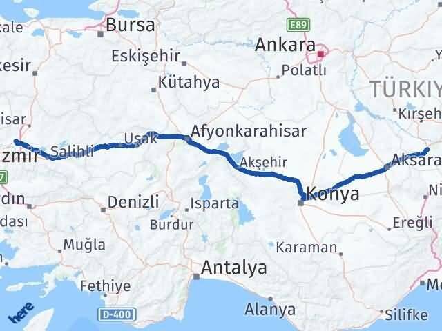 Nevşehir Saruhanlı Manisa Arası Kaç Km - Yol Haritası