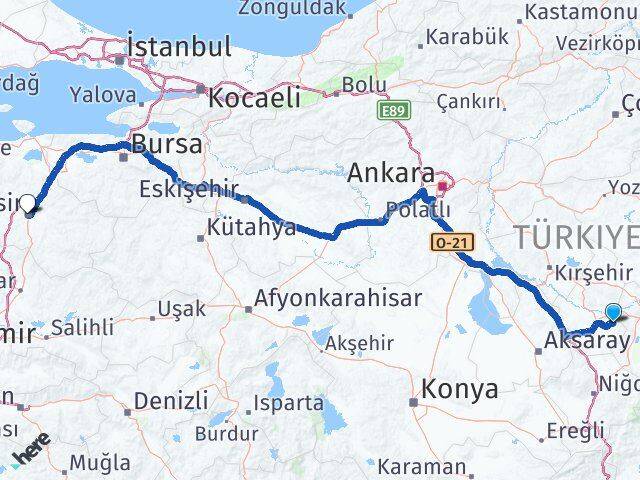 Nevşehir Ürgüp Balıkesir Arası Kaç Km - Yol Haritası